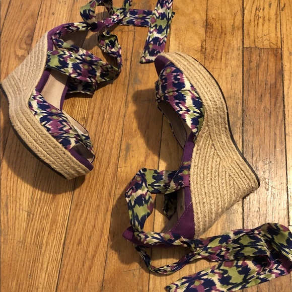 UGG Espadrille Sandals Purple Green EU 38 US 7 - Picture 10 of 11